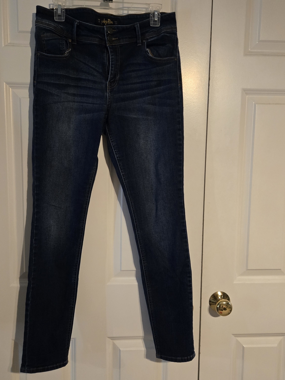Indigo Rein Dark Blue High-Rise Skinny Jeans